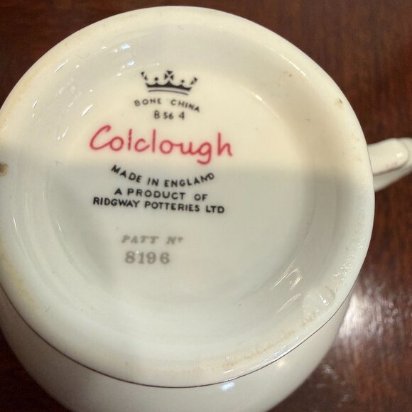 Colclough English Tea Cup and Saucer Set - Autumn Leaves - Picture 9 of 9